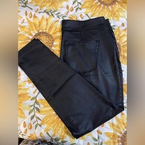 Lane Bryant coated denim jeggings, size 18.